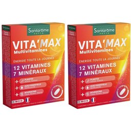 Vita’Max – Multivitamines dès 12 ans avec plantes et bourgeons