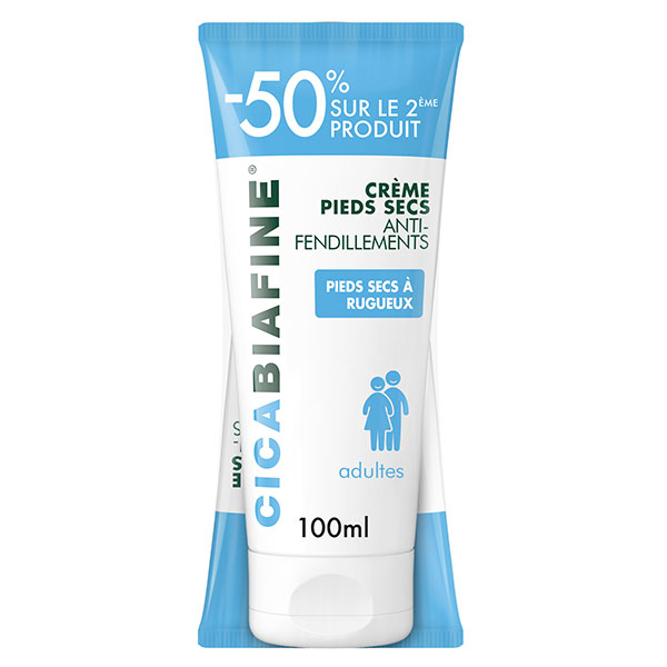 CicaCrème Pieds Secs Anti-Fendillements Lot de 2 x 100ml