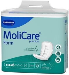 Molicare Premium Form 5 gouttes - 4 paquets de 32 protections