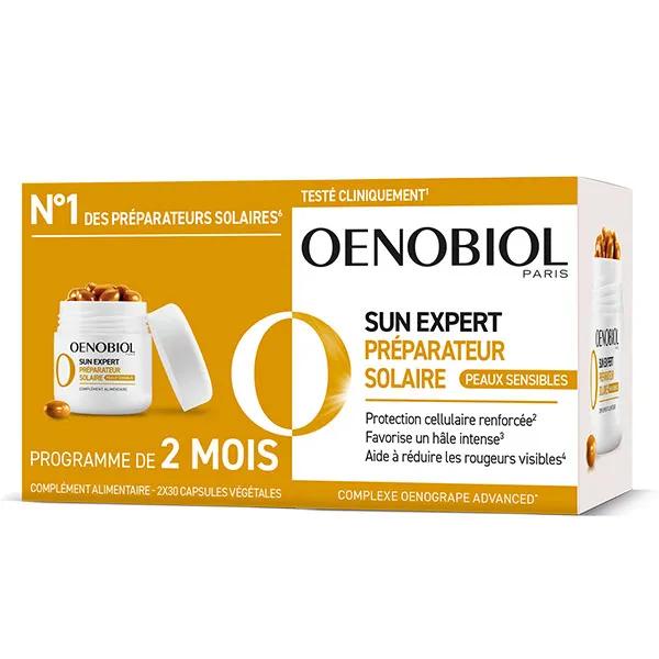 Sun Expert Préparateur Solaire Peau Sensible Lot de 2 x 30 gélules