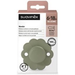 Wonder SX Pro Silicon Pacifier 6-18M Hedge Green 1ut