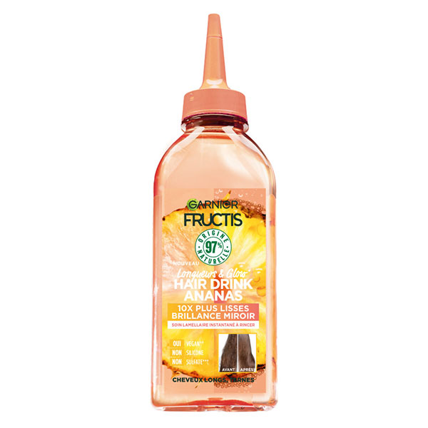 Fructis Hair Drink Soin Lamellaire Longueurs & Glow Ananas 200ml