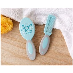 Set Peigne et Brosse Bleu