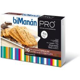 Pro Biscuits Céréales et Pépites de Chocolat 16 Unités