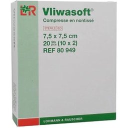Lohmann &amp Rauscher Vliwasoft NT Compresse stérile 7,5x7,5cm 10 Sachets