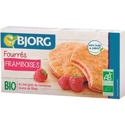 Galleta Rellena Frambuesa Bio 175g