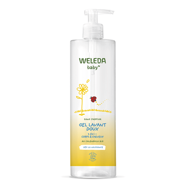 Gel lavant doux Calendula sans parfum - Weleda