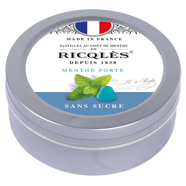 Pastilles Menthe Sans Sucres Boîte 45g