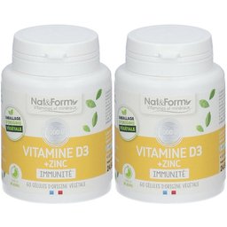 Nat&Form Vitamine D3 + Zinc