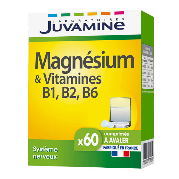 Magnésium & Vitamines B1, B2, B6 60 comprimés