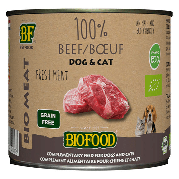 - Biofood 100% viande de boeuf Bio Boîte de 200g