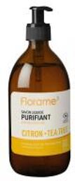Savon Liquide Purifiant Citron Arbre à Thé Biologique 500 ML - Flacon-Pompe 500 ml