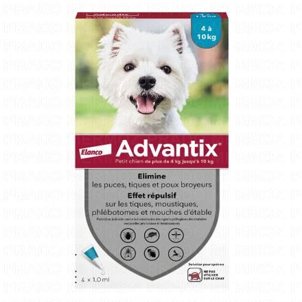 petit chien 4-10KG 6 pipettes