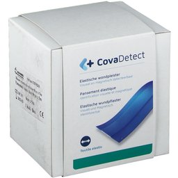 CovaDetect Pansement détectable textile bleu 8 cm x 5 m