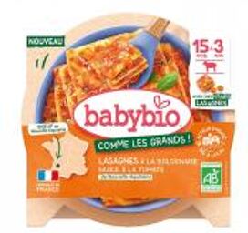 Lasagnes Bolognaise Sauce Tomate 15 Mois à 3 Ans Bio 200 g - Plat