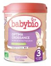 Optima Croissance 3 au Lait de Fermes Françaises de 10 Mois à 3 Ans Bio 800 g - Boîte 800 g
