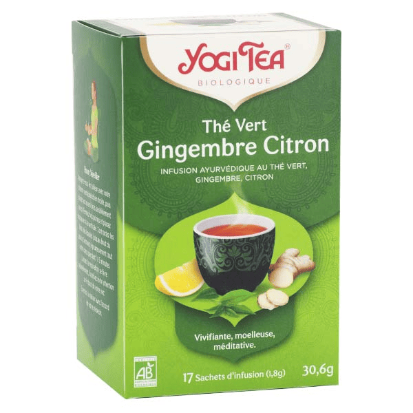 Thé Vert Gingembre Citron 17 sachets