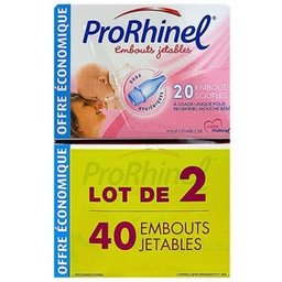 Lot de 2x20 Embouts Jetables Souples