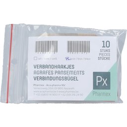 Pharmex® Agrafes pansements brunes