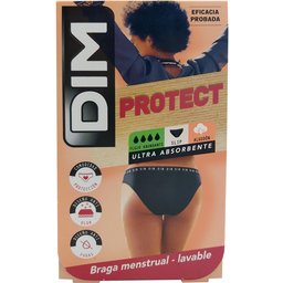 Culotte Menstruelle Lavable Débit Abondant Coton Noir Taille ES 44-46/L