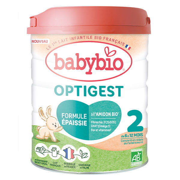 Optigest 2 - Formule épaissie à l'Amidon - au Lait de Vache français - 800g
