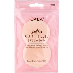 Éponges cosmétiques Satin Cotton Puffs 2pcs