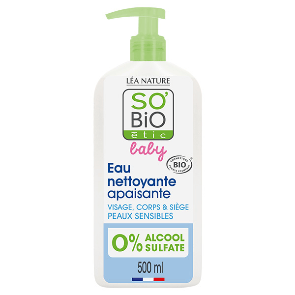 So'Bio Étic Baby Eau Nettoyante Apaisante Bio 500ml