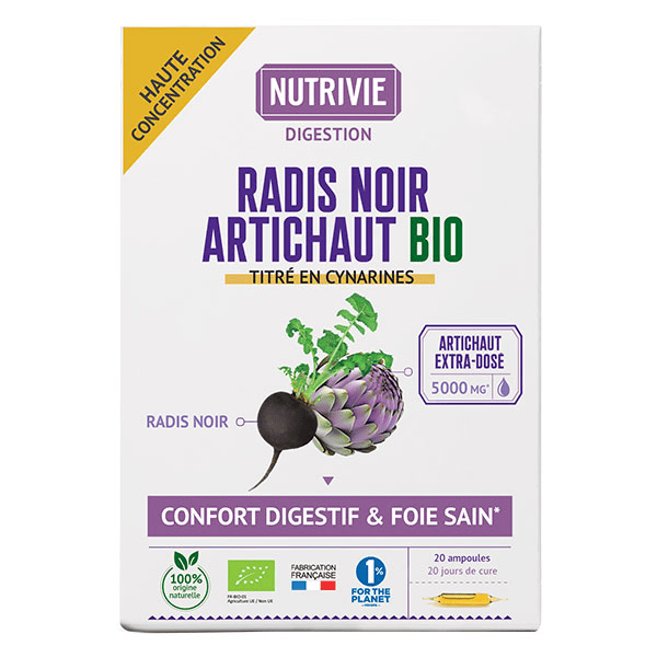  Radis Noir Artichaut Bio 20 ampoules