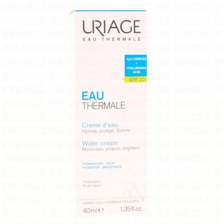 Eau thermale crème d'eau légère SPF 20 tube 40 ml