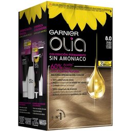 Olia Permanent Hair Color N°8.0 Light Blonde 4 pièces