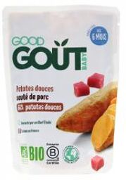 Patates Douces Sauté de Porc dès 6 Mois Bio 190 g - Sachet 190 g