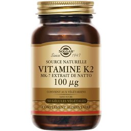 Vitamine K2 - Os/Cartilages - Cardiovasculaire - 60 gélules végétales