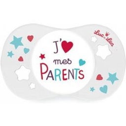 Luc et Léa Sucette +18mois symétrique J'aime mes parents