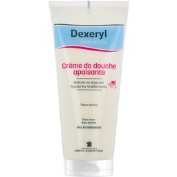 Essentiel crème de douche apaisante 200ml, peaux sèches, sans savon, sans parfum, dès la naissance.