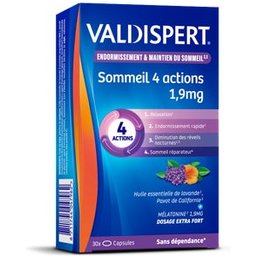 Sommeil 4 Actions 1,9mg 30 Capsules