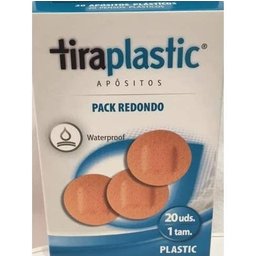 Pansement rond tiraplastique
