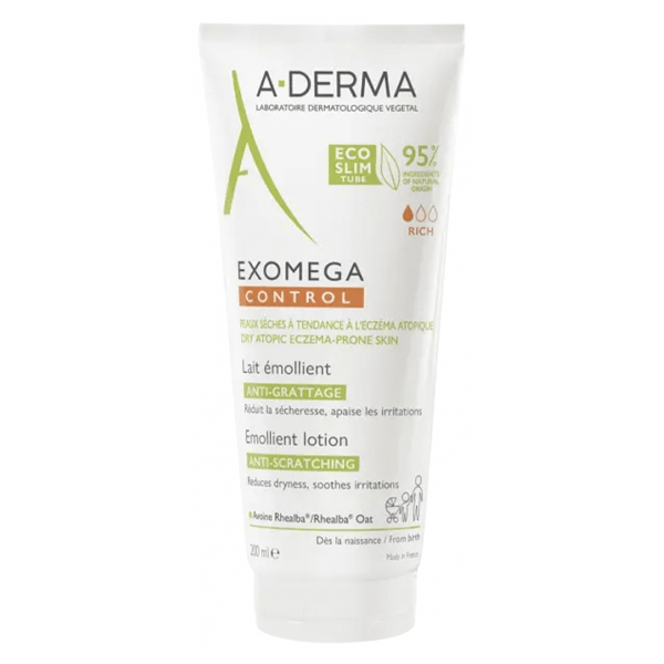 Exomega Control Lait Émollient Anti-Grattage 200ml