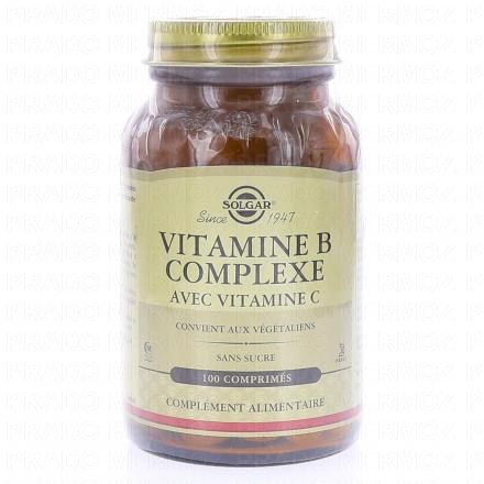 Vitamine B Complexe avec vitamine C x100 tablettes