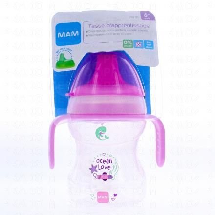 Tasse d'apprentissage +6mois 190ml Rose
