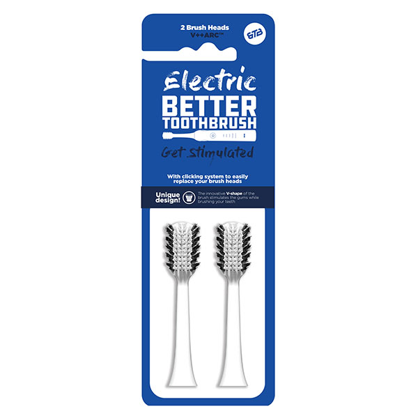 Tête de rechange Premium Blanche Lot de 2