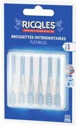 Ricqlès Brossettes Interdentaires Flexibles Étui Nomade 30 Unités - Blister 30 brossettes