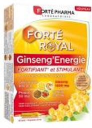 Ginseng'Énergie - 20 Ampoules - 10 ml - Boîte 20 Ampoules de 10 ml