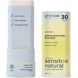 Attitude™ Oatmeal Sensitive Natural Mineral Sunscreen Face Stick Spf30