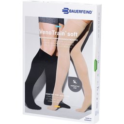 Bauerfeind® VenoTrain® Soft Ad C2 Plus - Bas compressif Court fermé Caramel Large