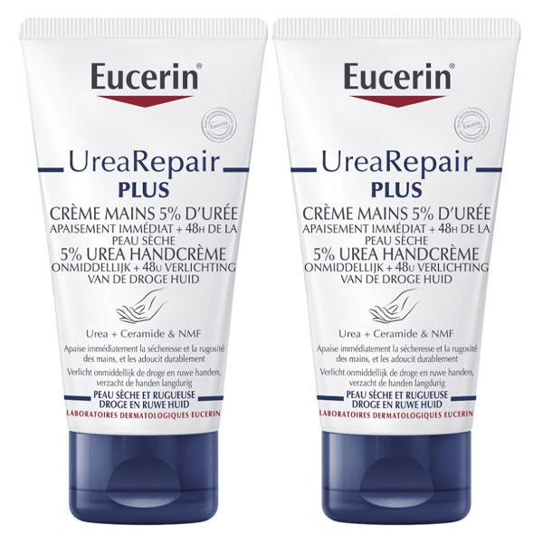 Crème Mains Réparatrice 5% d'Urée Lot de 2 x 75ml