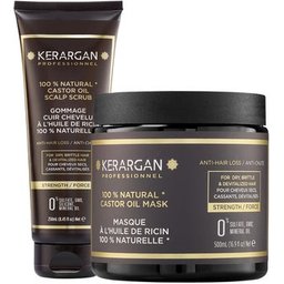 Duo Masque et Gommage Huile Ricin 500ml + 250ml