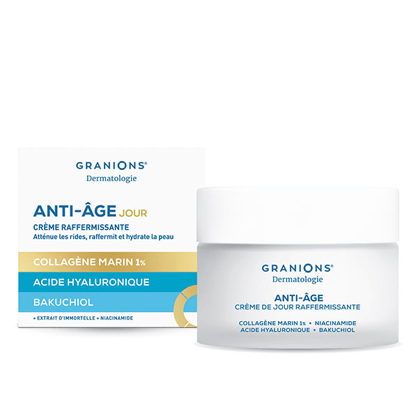 Granions Creme de Jour Anti rides - Collagene marin, Acide Hyaluronique - 50 ml