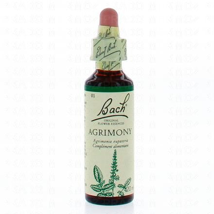 FLEURS DE BACH Original n°01 Agrimony (aigremoine) fleur de bach flacon 20ml