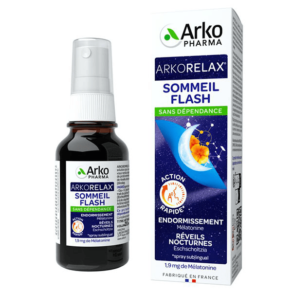 Arkorelax Sommeil Mélatonine Flash Spray 20ml