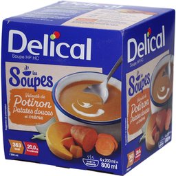 Soupe HP HC Velouté de Potiron, patates douces et crème